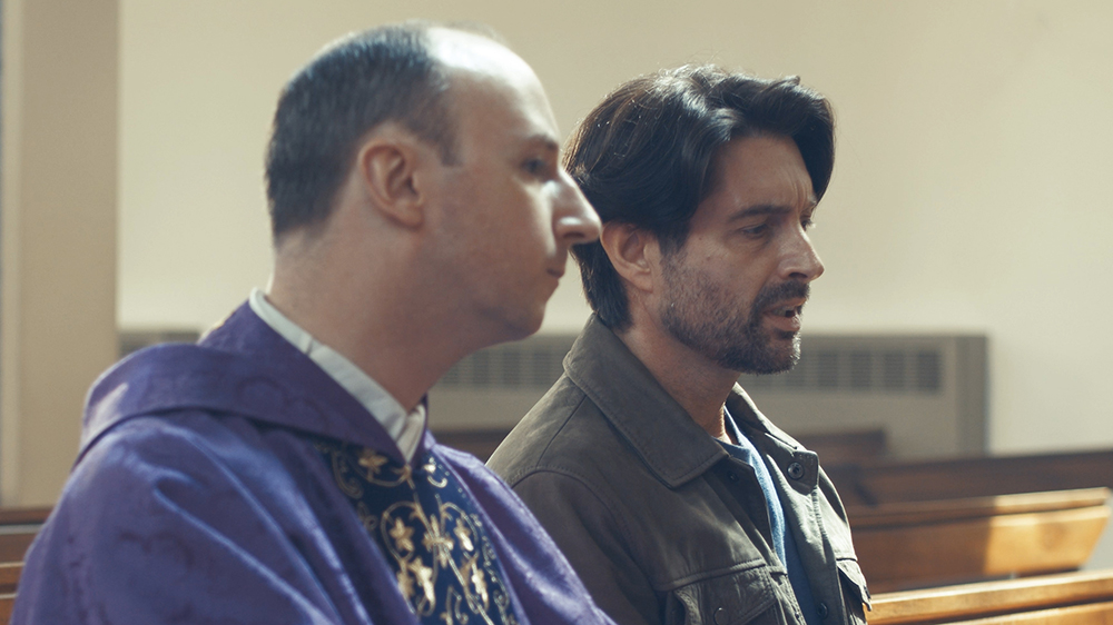 Robin Howland in Echo - Church scene